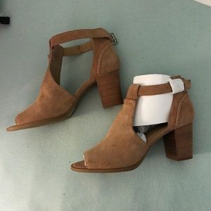 Jack Rogers Open Toe Cameron Suede Bootie